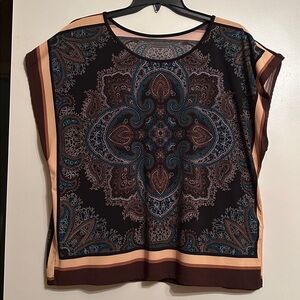 Bohemian Paisley Print Top
